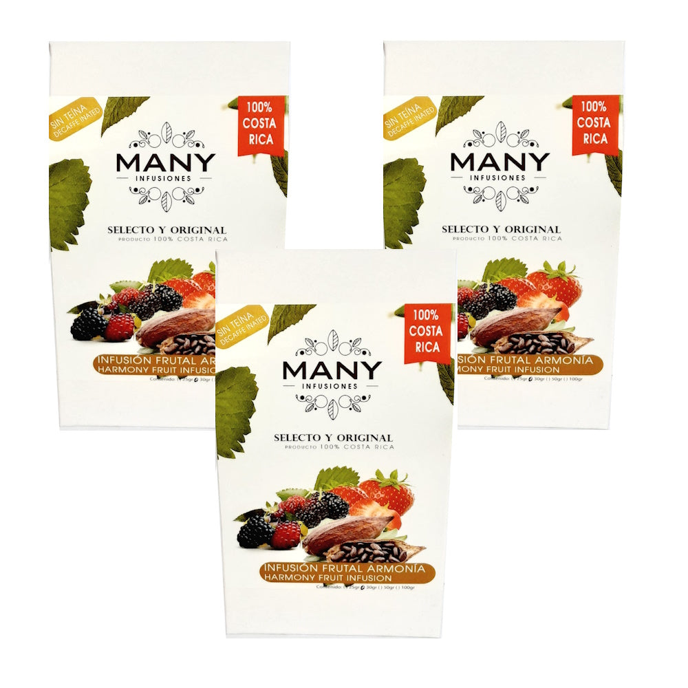 Infusión (té) Frutal Armonía - Set de 3 paquetes de 30gr c/u