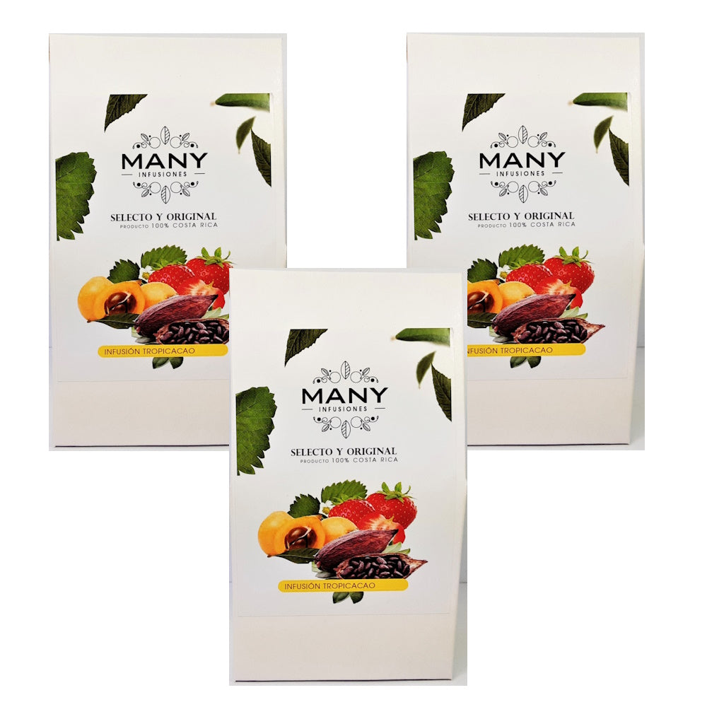 Infusión (té) Frutal Tropicacao - Set de 3 paquetes de 30gr c/u