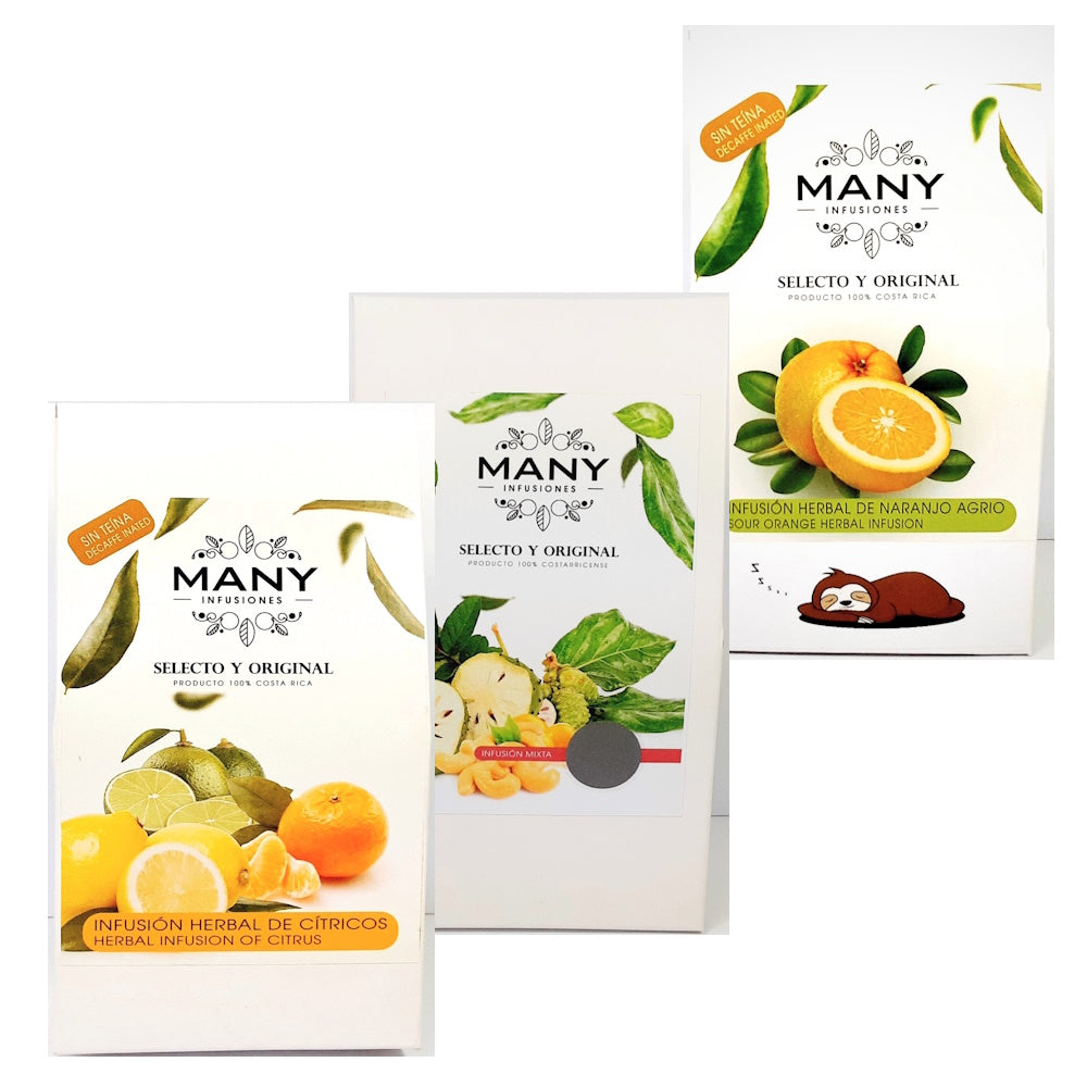 Infusiones (té) herbales surtidas 3pack (Naranjo Agrio / Mixta / Citricos)
